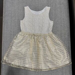 The Children's Place Shimmering Gold Dress